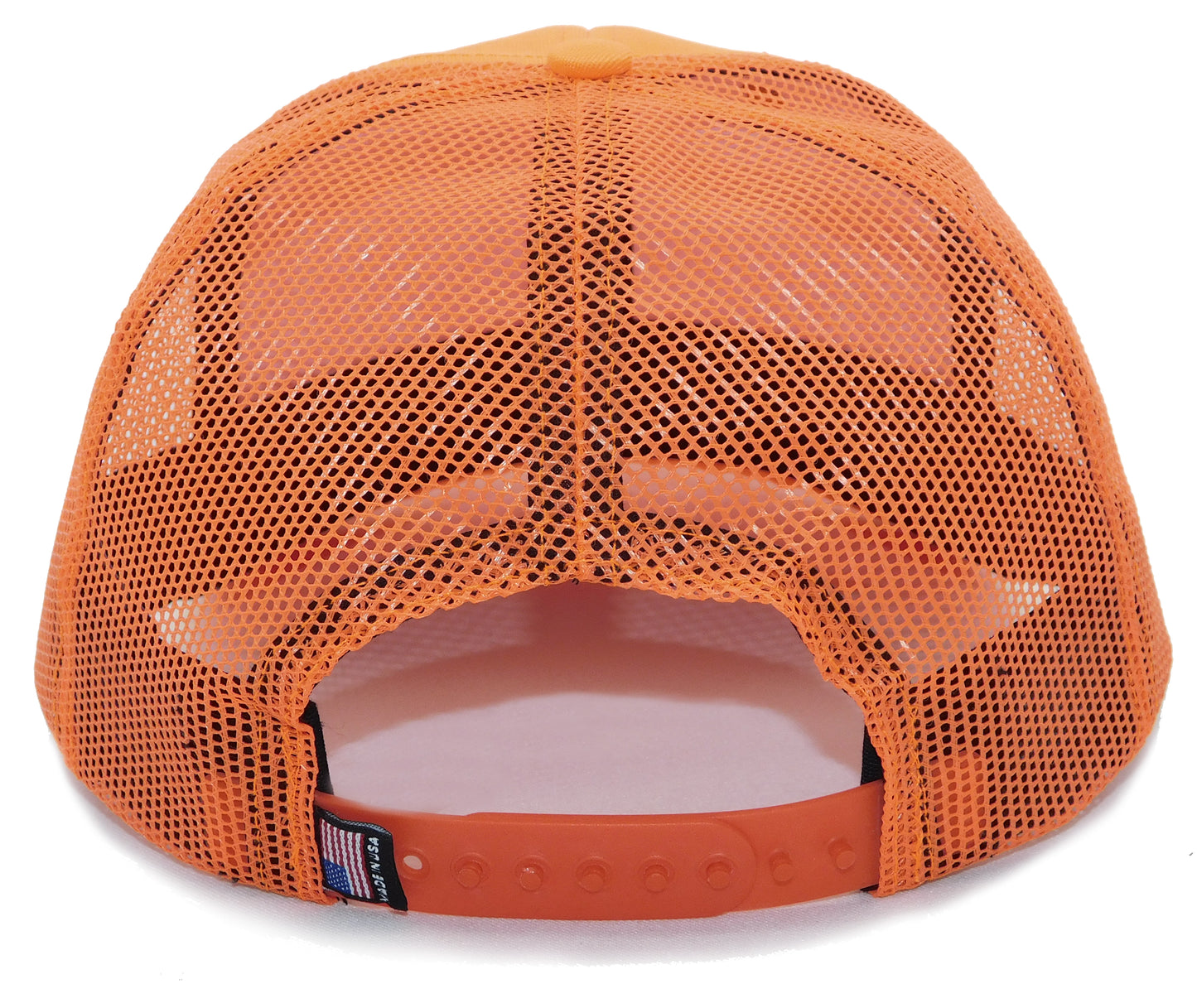 orange trucker hat