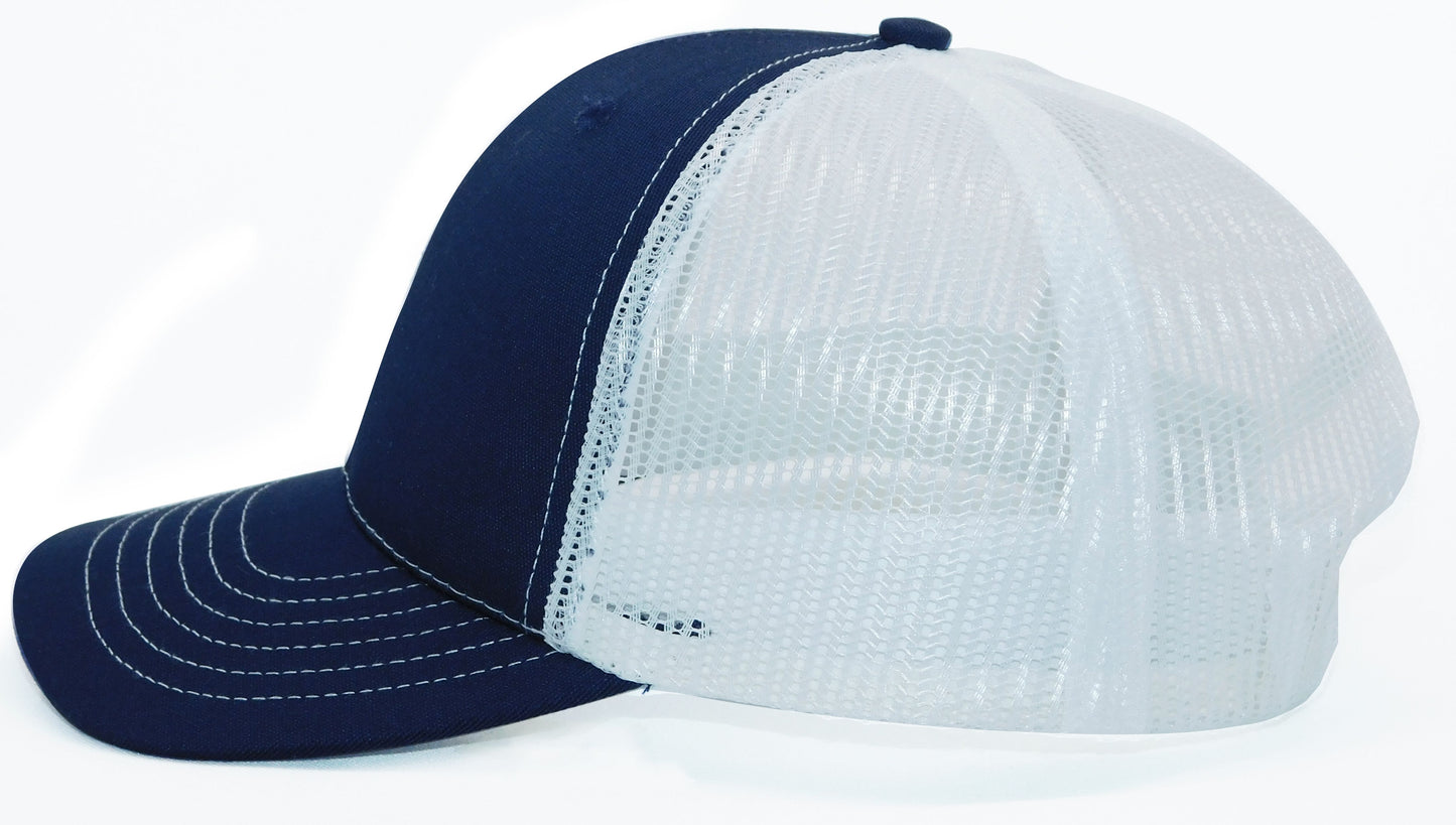 (USA 100) White Trucker Mesh Cap